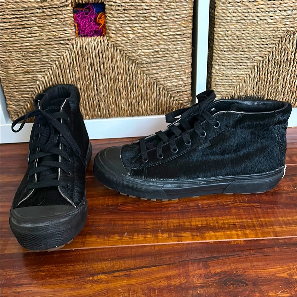 Vans OG G.I LX Black Pony Hair Shoes Men’s Size 7 Women’s Size 8.5
